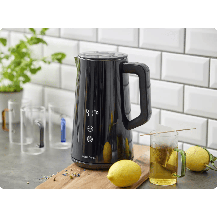 Nordic Sense Kogekande LED digitalt display, 1,5 L i sort
